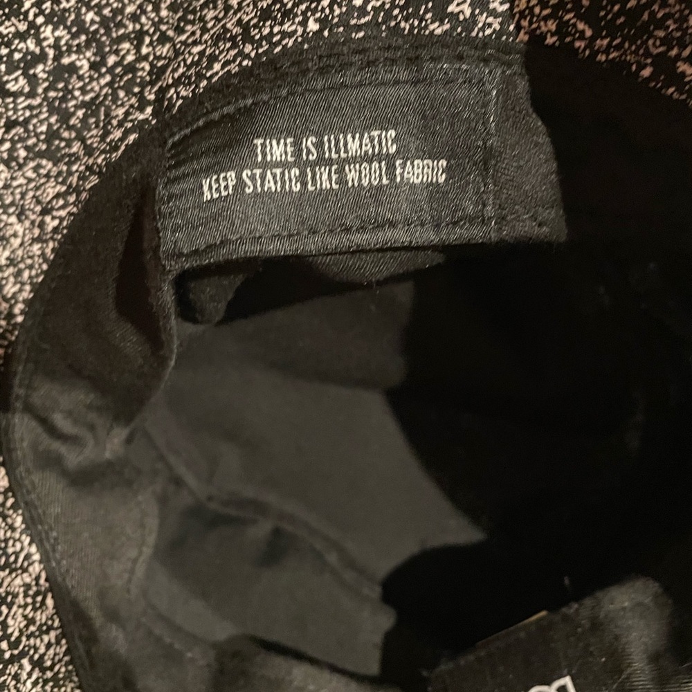 DOPE Black Speckled Bucket Hat with White Logo - Picture 3 of 9